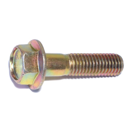 Midwest Fastener Grade 8, 1/2"-13 Flange Bolt, Zinc Plated Steel, 2 in L, 25 PK 50341